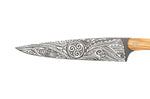 Couteau de chef Deejo Triskell 20cm manche en bois d'olivier