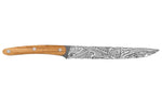 Couteau tranchelard Deejo Triskell 20cm manche en bois d'olivier