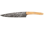 Couteau de chef Deejo Sakura 20cm manche en bois d'olivier