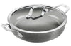 Sauteuse antiadhésive Ballarini Salina 28cm 2 poignées et couvercle en verre