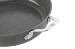 Sauteuse antiadhésive Ballarini Salina 28cm 2 poignées et couvercle en verre