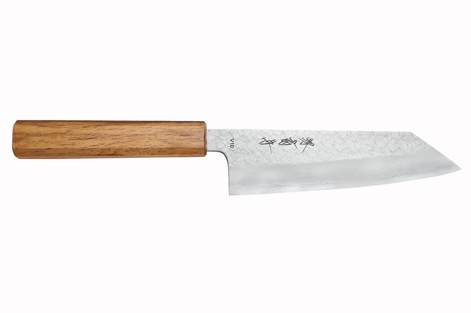 Couteau bunka 16,5cm japonais artisanal Sakai Kikumori TS10 en chêne