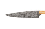 Couteau de chef Deejo Floréal 20cm manche en bois d'olivier