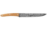 Couteau tranchelard Deejo Floréal 20cm manche en bois d'olivier