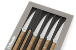 Coffret de 6 couteaux Pizza Bois Amefa inox et pakka