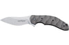 Couteau pliant Ansø FOX FX-302 manche 12cm titanium ondulé + étui