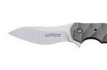 Couteau pliant Ansø FOX FX-302 manche 12cm titanium ondulé + étui