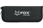 Couteau pliant Ansø FOX FX-302 manche 12cm titanium ondulé + étui