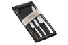 Coffret 3 couteaux Sabatier Toque blanche 100% forgé manches rivetés
