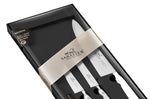 Coffret 3 couteaux Sabatier Toque blanche 100% forgé manches rivetés