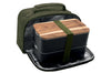 Sac isotherme Akinod kaki + Bento noir 1,4L