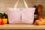 Lunch bag isotherme Akinod en polycoton rose 21L
