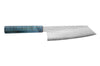 Couteau bunka 17cm japonais artisanal Hado Shiosai VG10 manche bleu