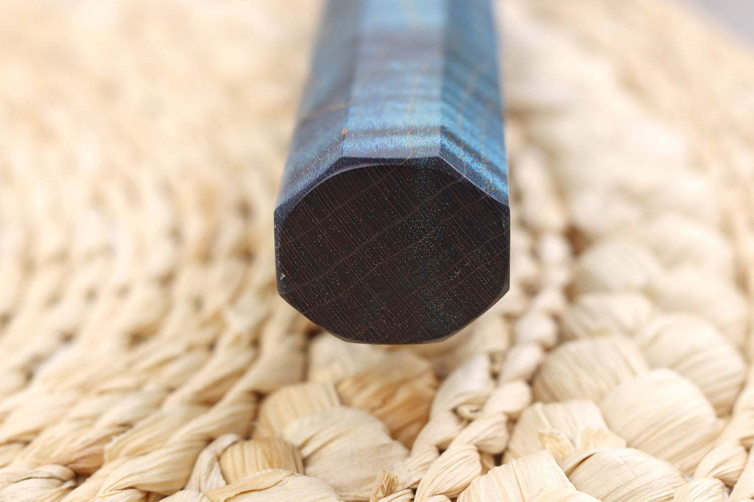 Couteau kiritsuke 20cm japonais artisanal Hado Shiosai VG10 manche bleu