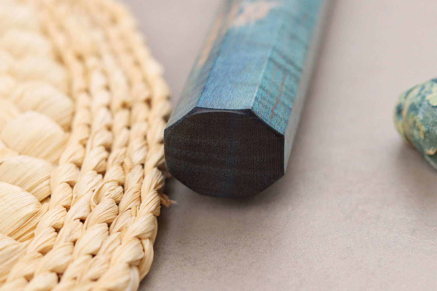 Couteau ko-bunka 13cm japonais artisanal Hado Shiosai VG10 manche bleu