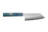 Couteau ko-bunka 13cm japonais artisanal Hado Shiosai VG10 manche bleu