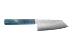 Couteau ko-bunka 13cm japonais artisanal Hado Shiosai VG10 manche bleu