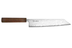 Couteau kiritsuke japonais artisanal Wusaki Unagi AUS10 damas 24cm manche chêne