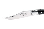 Couteau pliant artisanal Capuchadou acier sandvik manche bois d'ébène 12cm
