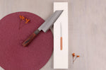 Couteau bunka 17cm japonais artisanal Hado Shiosai VG10 manche bois de pakka