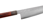 Couteau bunka 17cm japonais artisanal Hado Shiosai VG10 manche bois de pakka