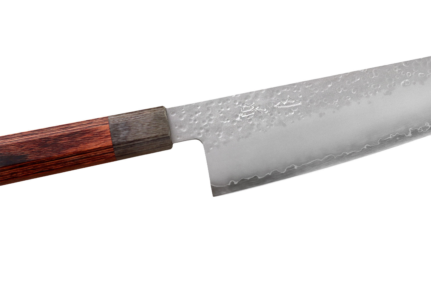 Couteau bunka 17cm japonais artisanal Hado Shiosai VG10 manche bois de pakka