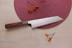 Couteau kiritsuke 20cm japonais artisanal Hado Shiosai VG10 manche bois de pakka
