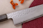 Couteau kiritsuke 20cm japonais artisanal Hado Shiosai VG10 manche bois de pakka