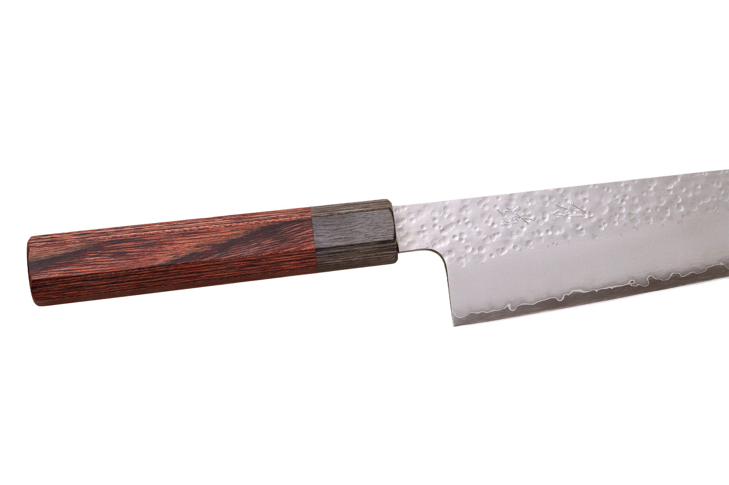 Couteau kiritsuke 20cm japonais artisanal Hado Shiosai VG10 manche bois de pakka