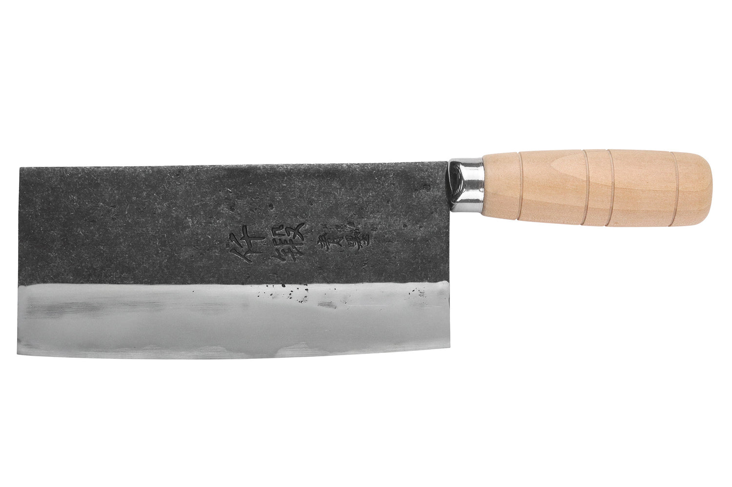 Couteau de chef chinois artisanal japonais 17cm Hatsukokoro Sentan Kurouchi Migaki en érable