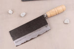 Couteau de chef chinois artisanal japonais 17cm Hatsukokoro Sentan Kurouchi Migaki en érable