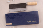 Couteau de chef chinois artisanal japonais 17cm Hatsukokoro Sentan Kurouchi Migaki en érable
