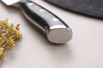 Couteau universel Wusaki Sakin Damas 10Cr 15cm manche en fibre de carbone et feuille d'or