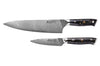 Coffret 2 couteaux Wusaki Sakin Damas 10Cr Chef + Office