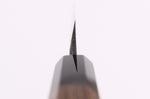 Couteau yanagiba kiritsuke 24cm japonais artisanal Hatsukokoro Shirasagi manche en wengé