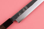 Couteau yanagiba kiritsuke 27cm japonais artisanal Hatsukokoro Shirasagi manche en wengé