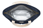 Lunch bag isotherme Akinod 10:47 en polycoton bleu navy 21L