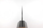 Couteau de chef 20cm japonais artisanal Nigara Hamono Migaki Tsuchime SG2 teck