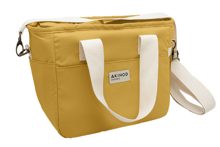 Lunch bag isotherme Akinod 08:17 en polycoton moutarde 7L