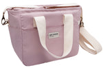 Lunch bag isotherme Akinod 08:17 en polycoton rose 7L