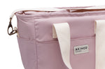 Lunch bag isotherme Akinod 08:17 en polycoton rose 7L