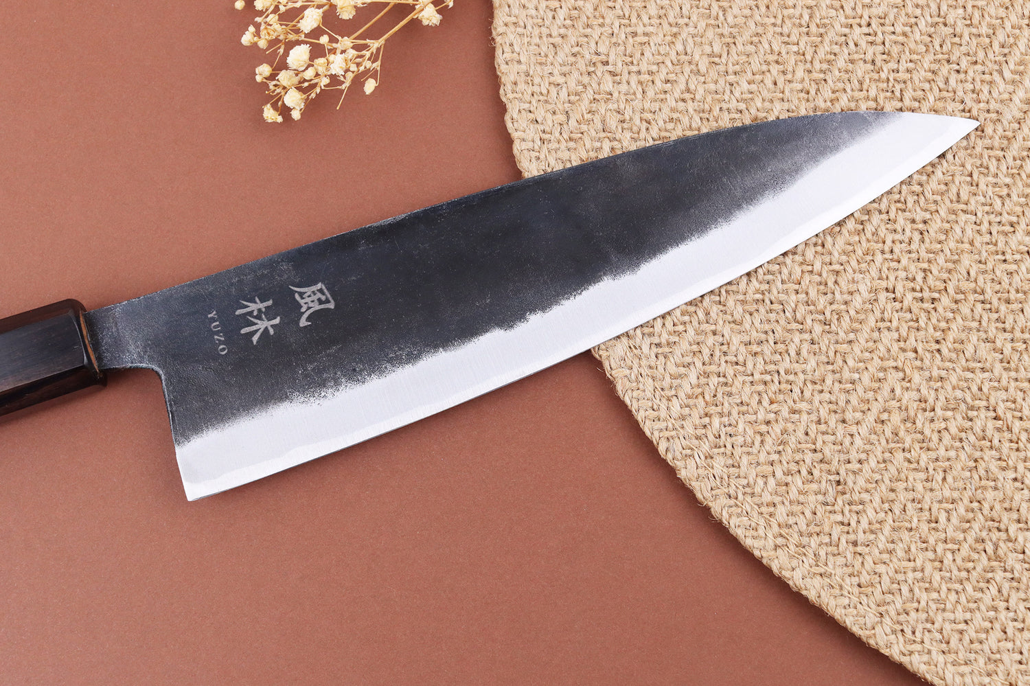 Couteau gyuto 21cm japonais artisanal Yuzo Shinju BS2