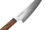 Couteau ko santoku 15cm japonais artisanal Wusaki Hikari SLD manche bubinga
