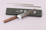 Couteau ko santoku 15cm japonais artisanal Wusaki Hikari SLD manche bubinga
