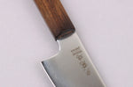 Couteau ko santoku 15cm japonais artisanal Wusaki Hikari SLD manche bubinga
