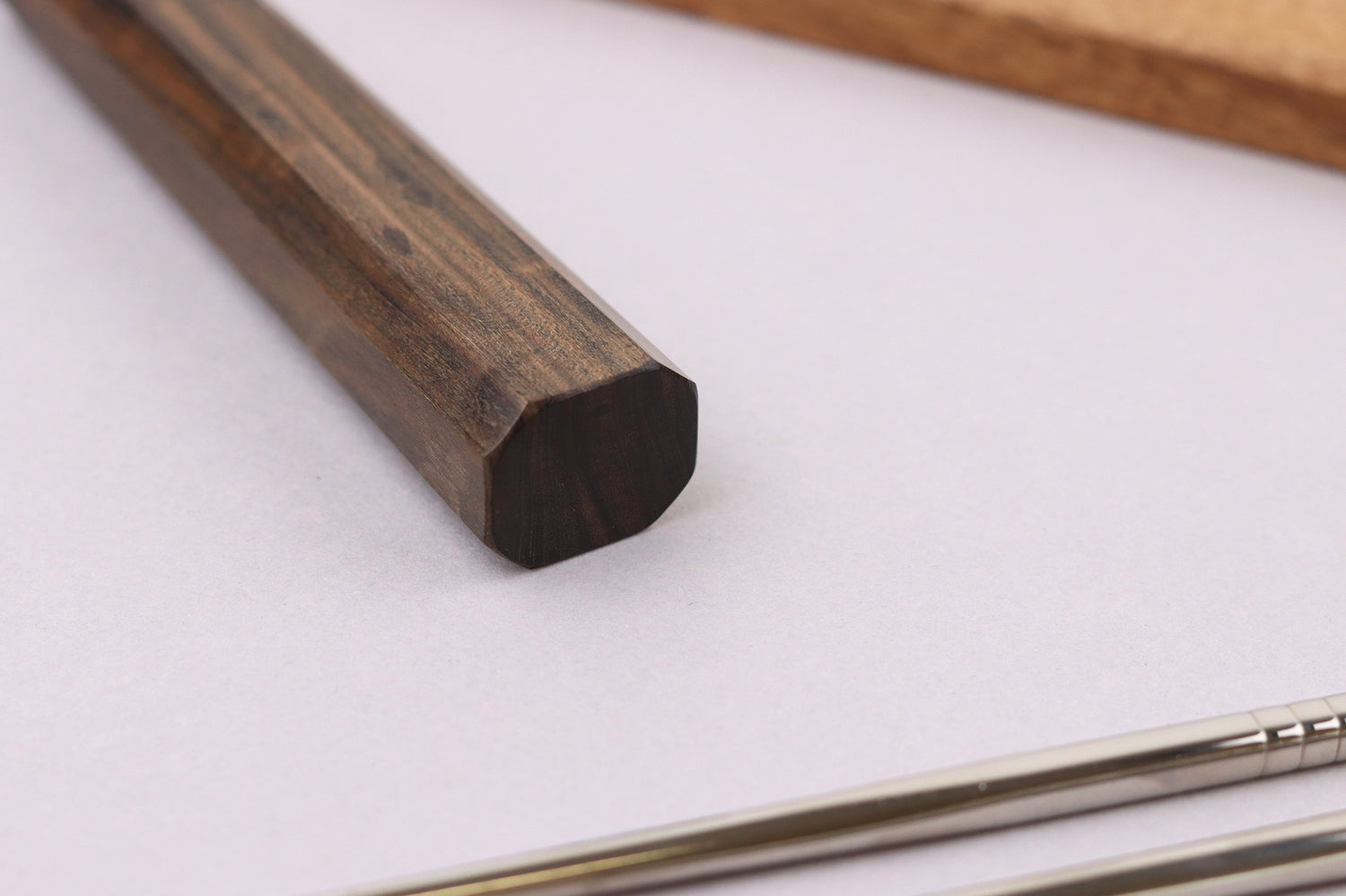 Couteau nakiri 16cm japonais artisnal Wusaki Hikari SLD manche bubinga