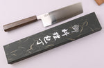 Couteau nakiri 16cm japonais artisnal Wusaki Hikari SLD manche bubinga