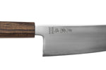 Couteau santoku 17cm japonais artisanal Wusaki Hikari SLD manche bubinga