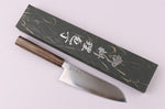 Couteau santoku 17cm japonais artisanal Wusaki Hikari SLD manche bubinga