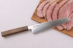 Couteau sujihiki kiritsuke 20cm japonais artisanal Wusaki Hikari SLD manche bubinga